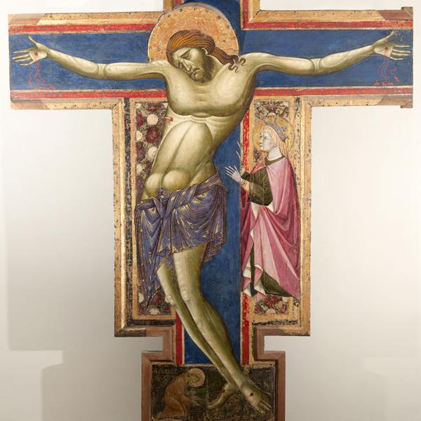 Croce sagomanta del Maestro dei Crocefissi Francescani (da Borgo San Pietro)