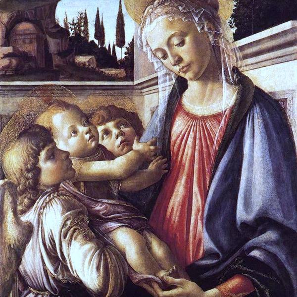 Madonna col bambino e angeli