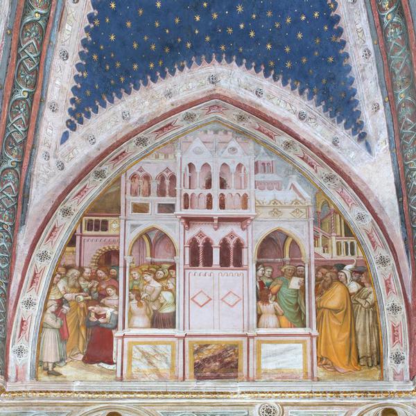Cappella di S. Giacomo: Crocifissione; Storie di San Giacomo