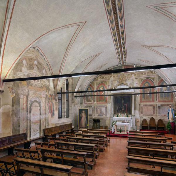 Sala del Capitolo: Crocifissione; Scene della vita di San Francesco e Santi 